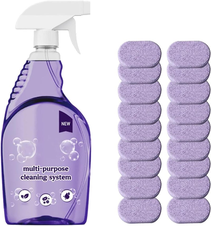 YILEST Spray Oven Cleane - Pray Cleaner for Ovens,All-Purpose Cleaners,Multi-Surface Cleaners with Concentrated Cleaning Tablets,Cleaning Sprays for Kitchen,Bathroom(18pcs) - Image 1
